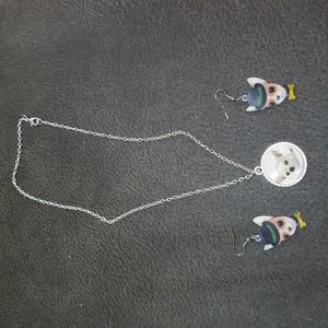Chihuahua Earring & Necklace Set